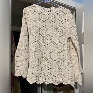 Solitaire Cream Crochet Top